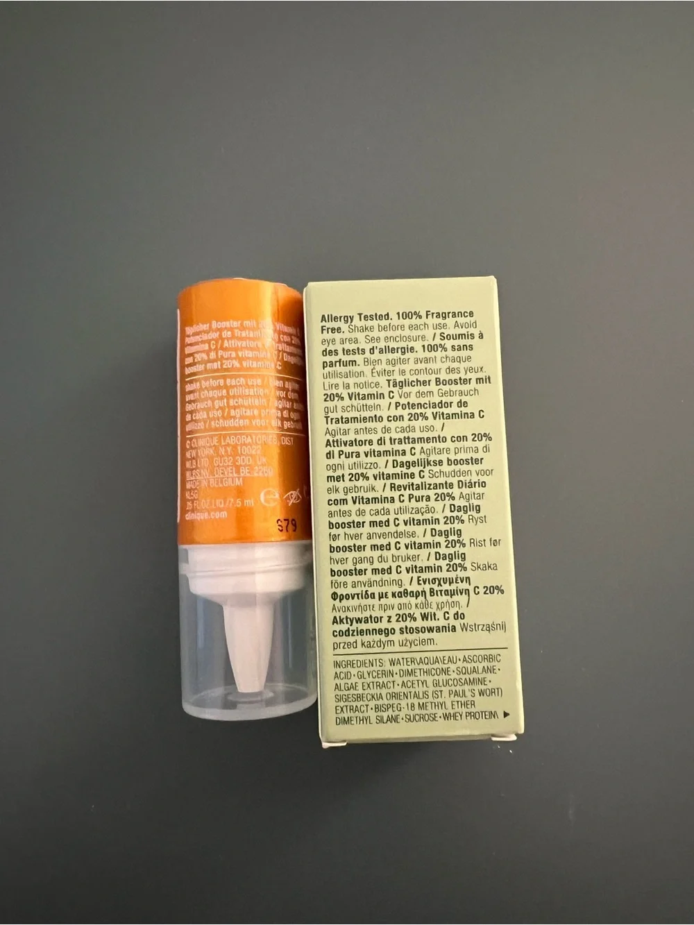 NIB Clinique Fresh Pressed Daily Booster w/ Pure Vitamin C 20% (.25 fl oz/7 ml)